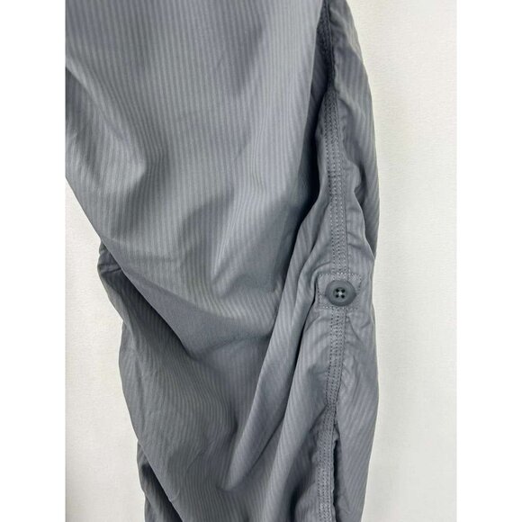 Lululemon Women's Size 6 Capri Pants Leggings Gray & White Striped - Picture 9 of 13